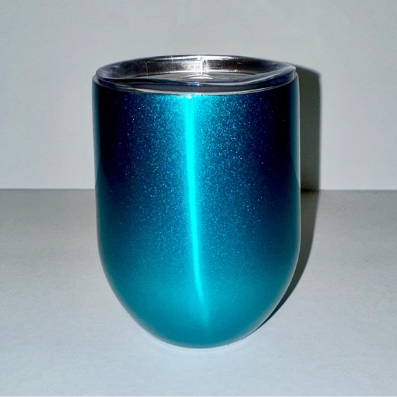 NEW Pacific Turquoise Blue Stainless Steel Tumbler Set, “You’re Awesome” 12 Oz - Picture 4 of 9